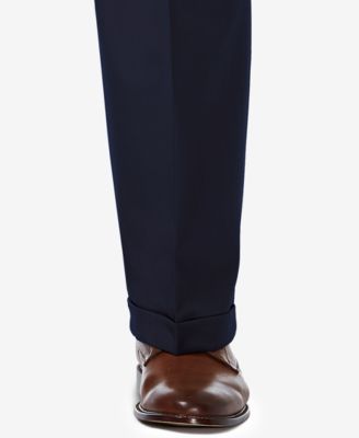 Men's Big & Tall Premium Comfort Stretch Classic-Fit Solid Pleated Dress Pants