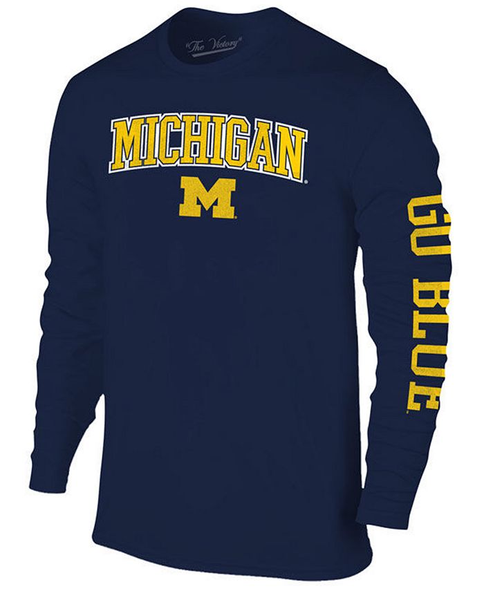 Colosseum Men's Michigan Wolverines Midsize Slogan Long Sleeve T-Shirt ...