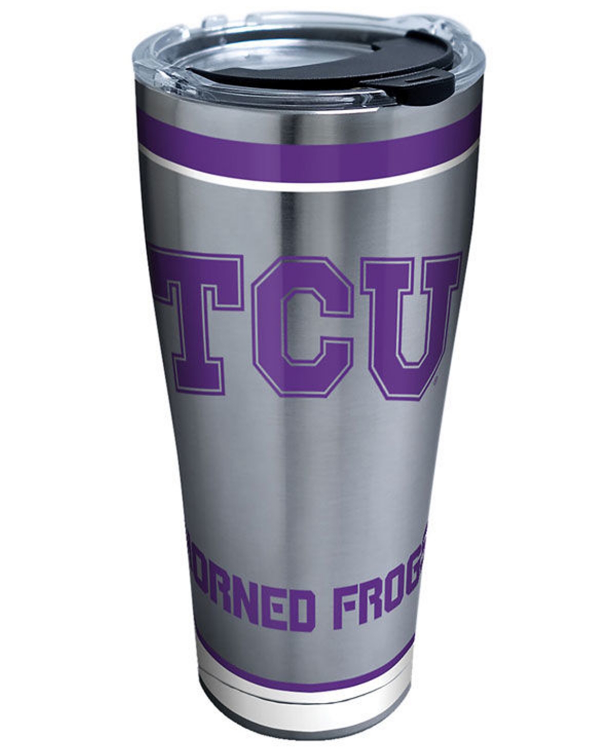 Tervis Tumbler Tcu Horned Frogs 30oz Tradition Stainless Steel Tumbler In Silver