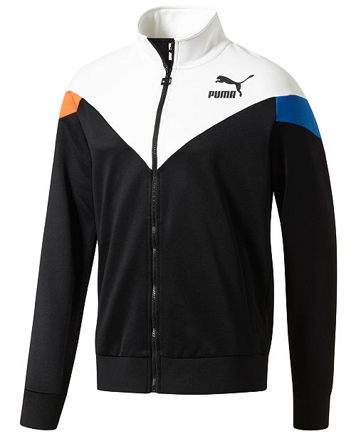 Puma Men's Colorblocked Retro Track Jacket & Reviews - Coats & Jackets ...