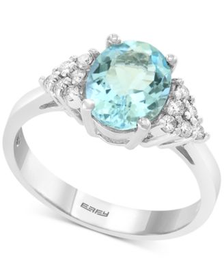 EFFY Collection EFFY® Aquarius Aquamarine (1-3/4 Ct. T.w.) And Diamond ...