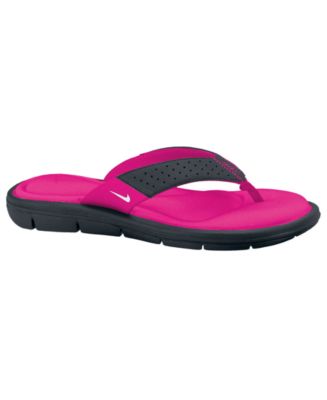 Nike Comfort Cushioned Footbed Women's Size 6 Flip Flop Thong Sandals Black