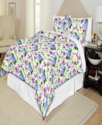 pointehaven pintuck percale duvet set