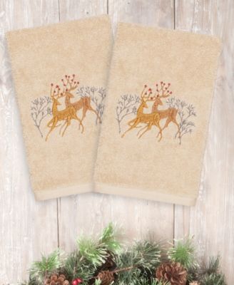 Christmas Deer 100% Turkish Cotton Hand Towels