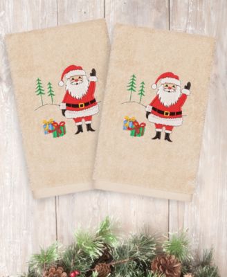 Christmas Santa Waving 100% Turkish Cotton Hand Towels