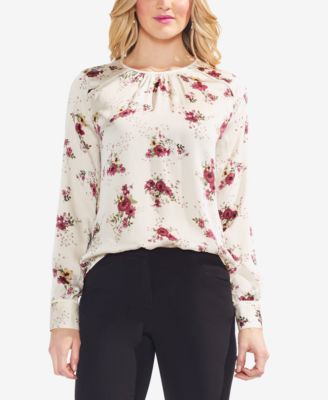 Vince Camuto Floral-Print Top - Macy's