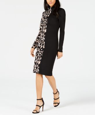 macy's leopard dress