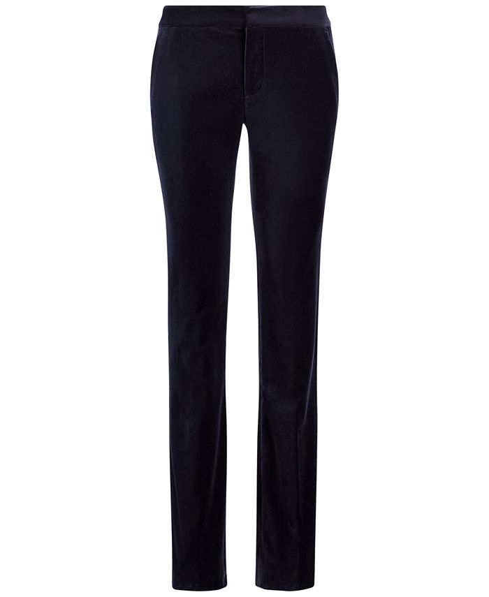 Lauren Ralph Lauren Velvet Straight Pants - Macy's