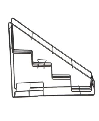 Mind Reader Four Compartment Bottle Holder, Black