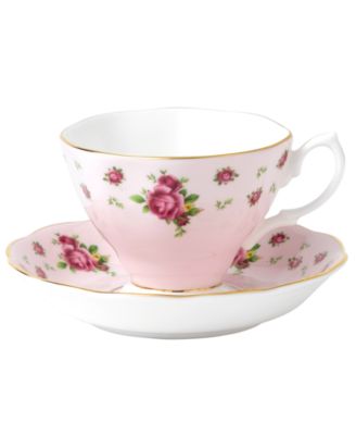 Old Country Roses Pink Vintage Cup and Saucer