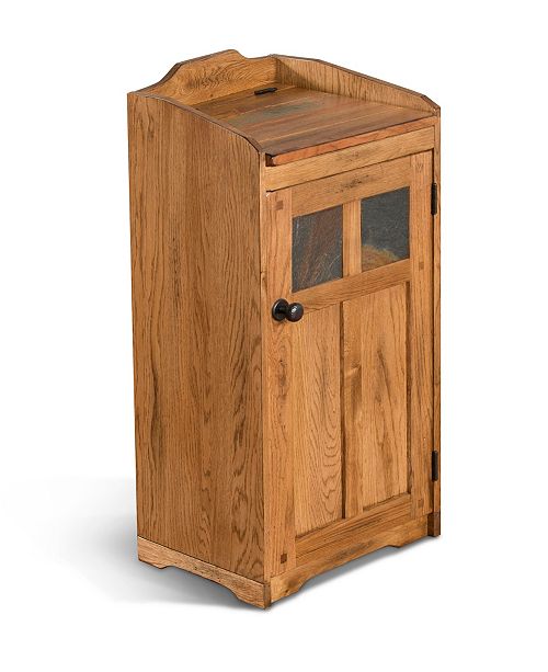 Sunny Designs Sedona Rustic Oak Trash Box Reviews Furniture