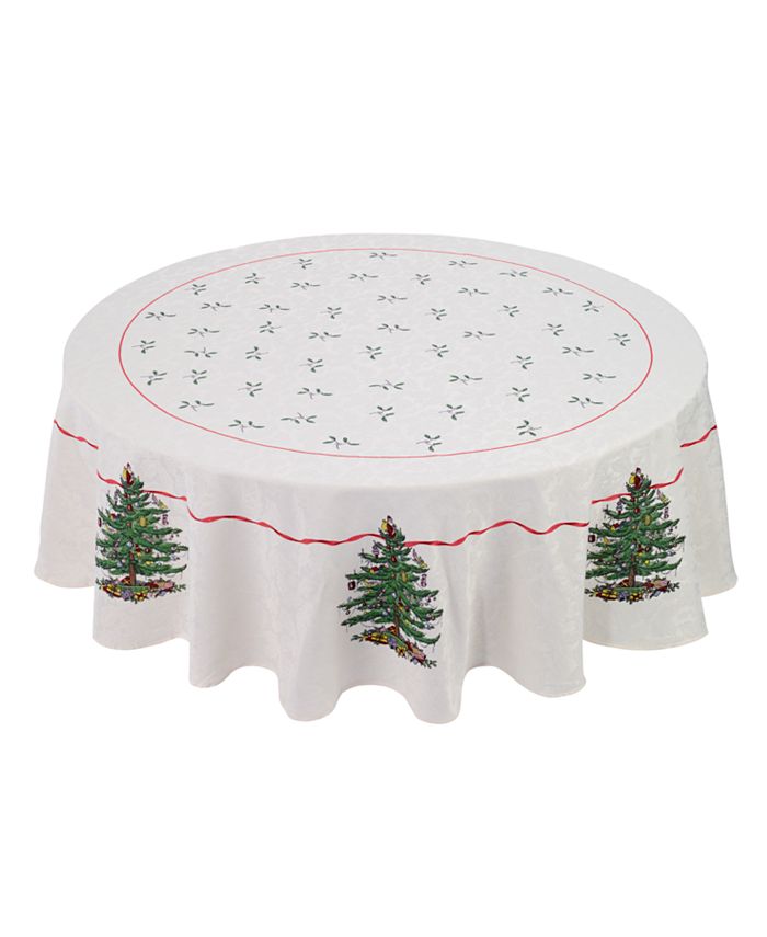 Spode Christmas Tree Tablecloth, 70" Round Macy's