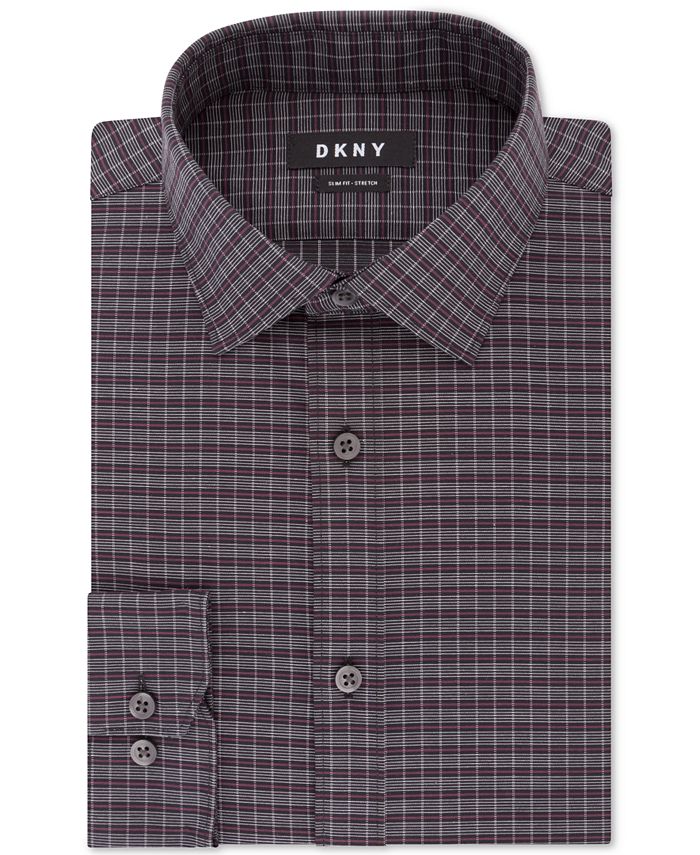 DKNY Men's Slim-Fit Stretch Solid Dress Shirt, Created for Macy's - Macy's