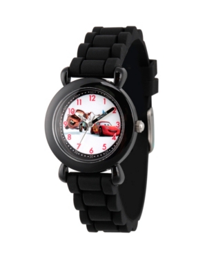Disney Cars Mater and Lightning McQueen Boys' Black Plastic Time Teacher Watch