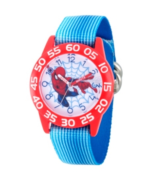 image of Marvel Spider-Man Boys- Red Plastic Time Teacher Watch
