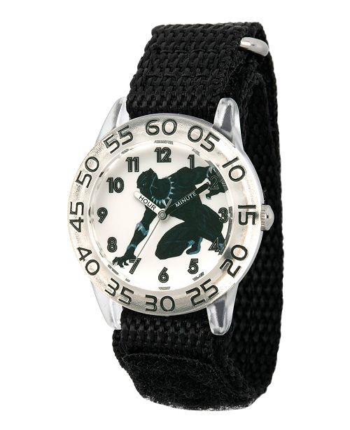 Ewatchfactory Marvel Black Panther Avengers Boys Clear Plastic Time Teacher Watch Reviews All Kids Accessories Kids Macy S