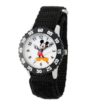Disney Mickey Mouse Boys' Stainless Steel Time Teacher Watch
