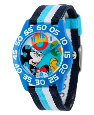 Disney Mickey Mouse Boys' Blue Plastic Time Teacher Watch
