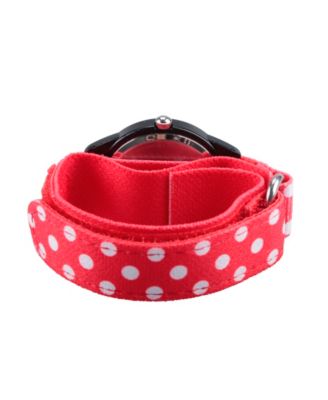 ewatchfactory Disney Minnie Mouse, Elsa and Goofy Girls' Black Plastic Time Teacher Watch