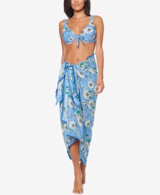 Jessica Simpson - Printed Sarong Cover-Up