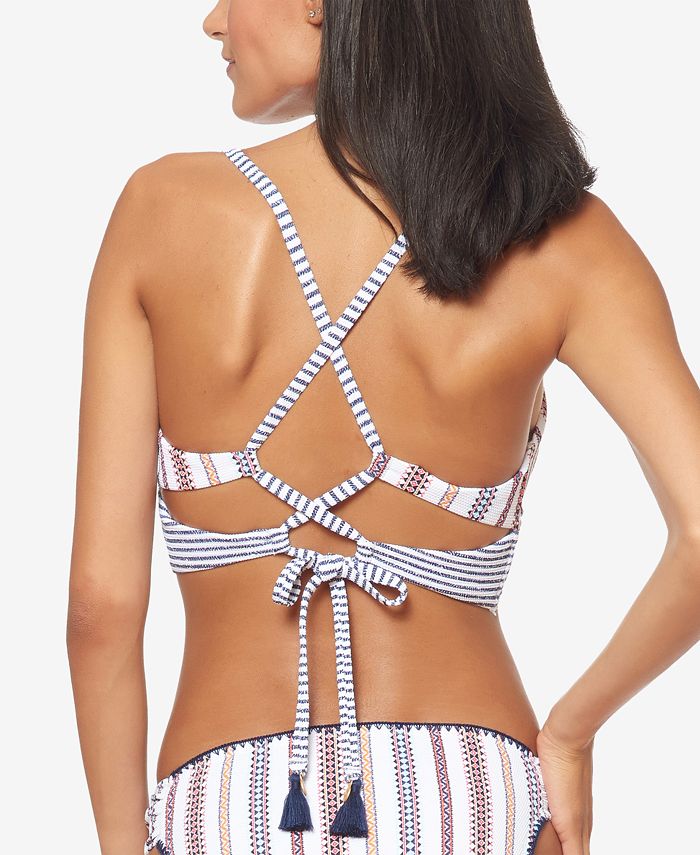 Jessica Simpson Printed Bralette Bikini Top - Macy's
