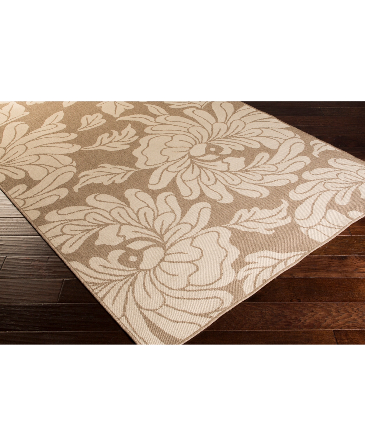 Livabliss Alfresco Alf-9616 Camel 8'9" Square Area Rug, Indoor/Outdoor