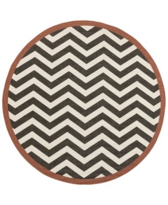 Livabliss - Alfresco ALF-9646 Black 5'3" Round Area Rug