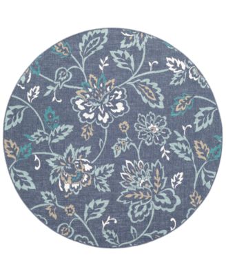 Livabliss - Alfresco ALF-9673 Charcoal 8'9" Round Area Rug