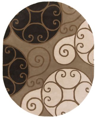 Surya - Athena ATH-5111 Khaki 8' x 10' Oval Area Rug