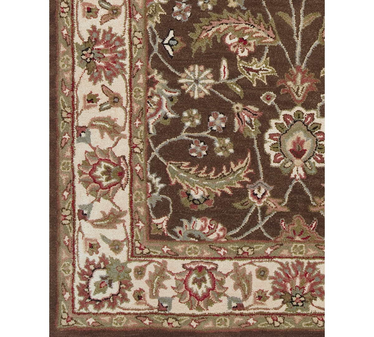 Livabliss Caesar Cae-1003Oval Area Rug - Dark Brown