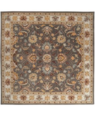 Livabliss - Caesar CAE-1005 Charcoal 6' Square Area Rug