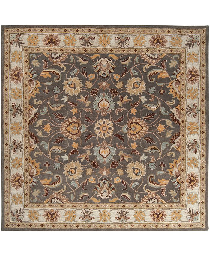 Surya - Caesar CAE-1005 Charcoal 6' Square Area Rug