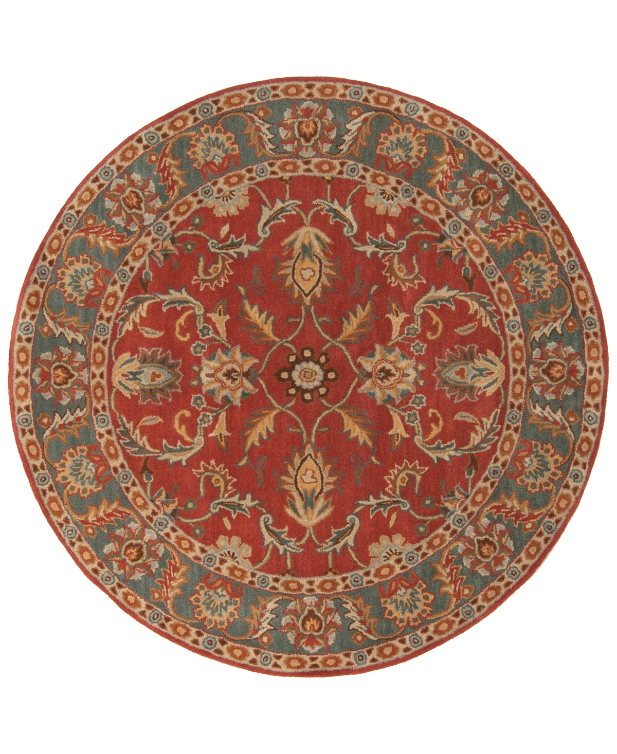 Surya Caesar Cae-1007 Rust 8' Round Area Rug - Rust