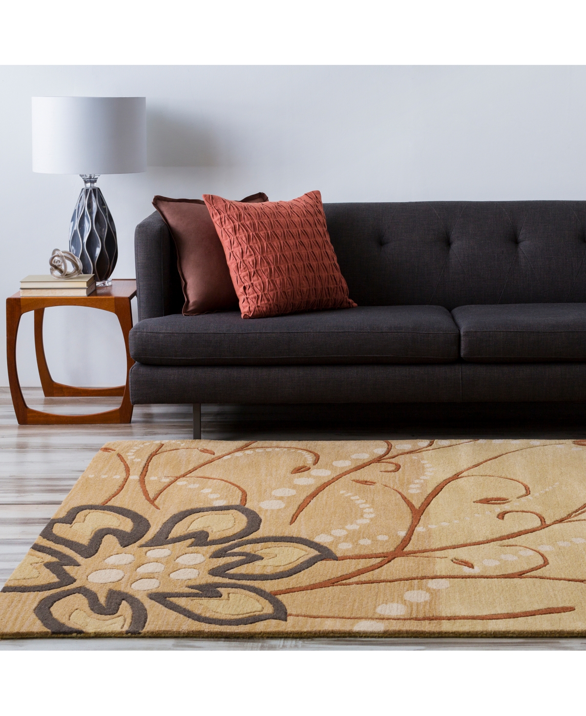 Livabliss Athena Ath-5006Oval Area Rug - Camel