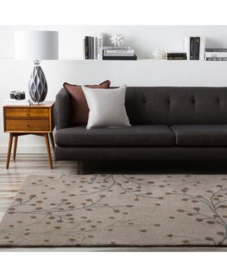 Athena ATH-5055 Medium Gray 6' Round Area Rug