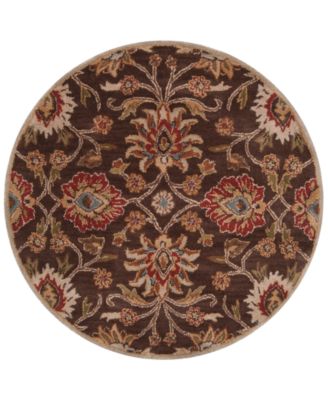 Livabliss - Caesar CAE-1051 Dark Brown 6' Round Area Rug