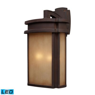 Macy's 2 Light Sconce in Clay Bronze - LED, 800 Lumens (1600 Lumens Total) with Full Scale Dimming Range