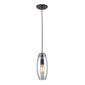 Menlow Park 1-Light Pendant in Oiled Bronze