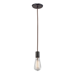 Menlow Park 1-Light Pendant in Oiled Bronze