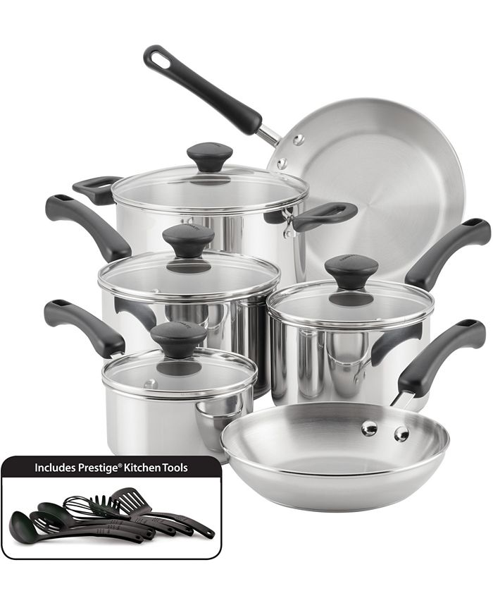 Farberware Cookware - 8 Piece Set - 8Qt, 3QT, 2QT, 1QT Saucepans