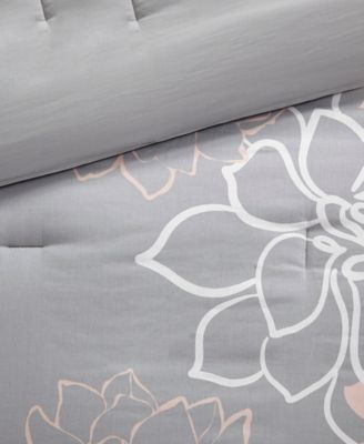 Lola Floral Print 7-Pc. Comforter Set, King