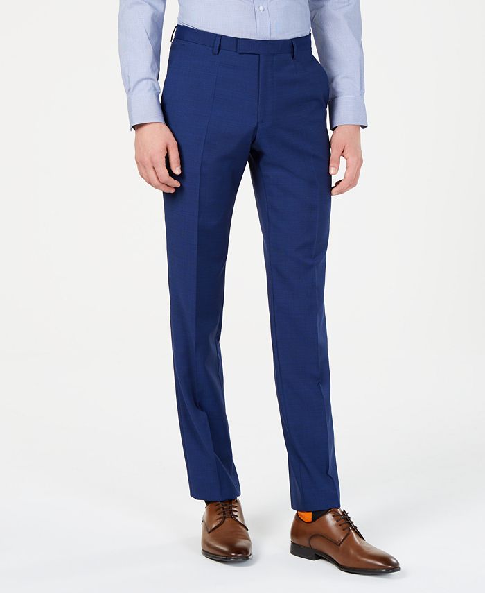 HUGO Boss Men's Textured Modern-Fit Pants - Macy's