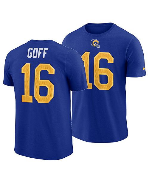 Nike Men S Jared Goff Los Angeles Rams Pride Name And Number