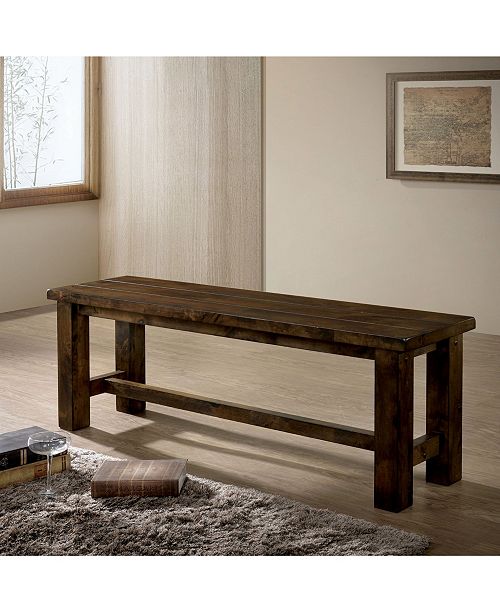 Furniture Of America Belton I Rustic Oak Dining Bench Reviews