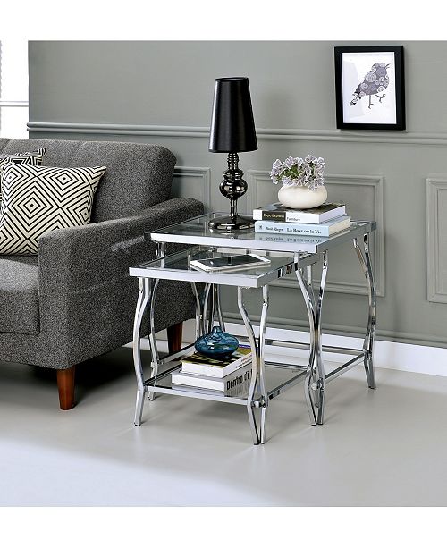 Furniture Of America Janelle Contemporary Nesting End Table