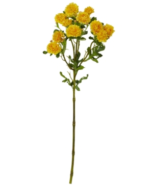 Nearly Natural 17" Japanese Flower Artificial Flower, Set Of 8 In Yellow