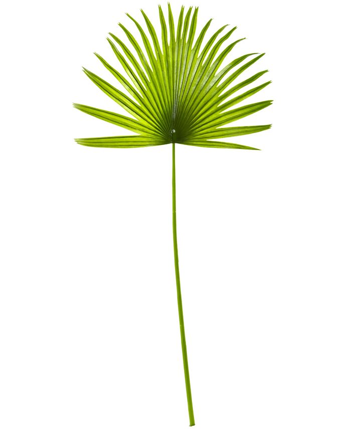 Nearly Natural - 33" Fan Palm Artificial Spray Plant, Set of 6