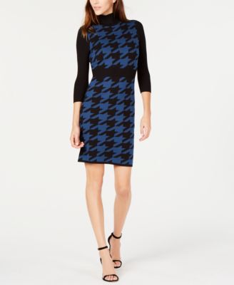 anne klein houndstooth dress