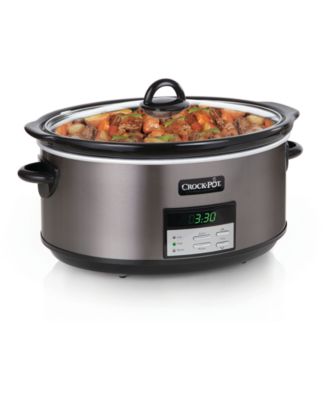 Crock-Pot Stainless Collection 8-Qt. Programmable Slow Cooker - Macy's