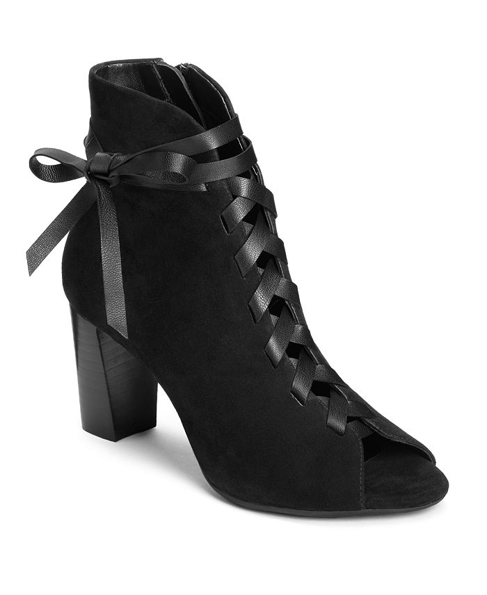 Aerosoles Pretty Bird Peep Toe Booties Macy s